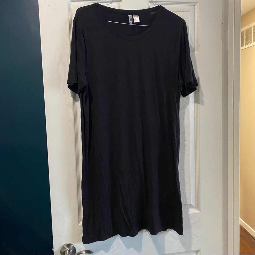 Dark grey T-shirt dress